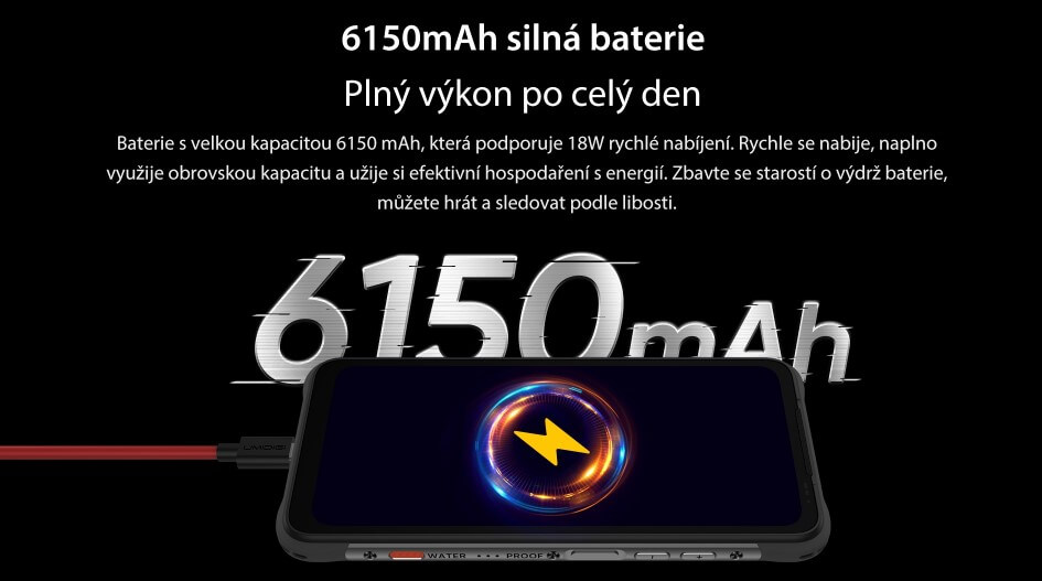 UMIDIGI BISON GT2 kapacita baterie